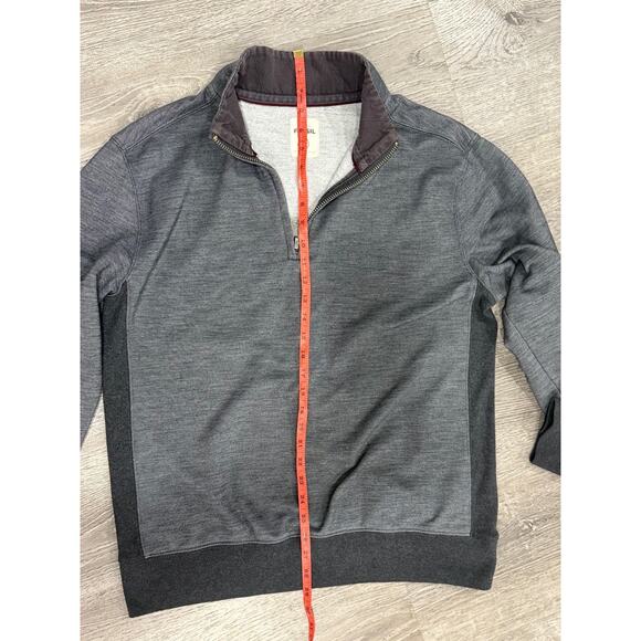Fossil Men's 1/4 Zip Pullover Long Sleeve Size Large Sweatshirt/Jacket - Picture 5 of 6